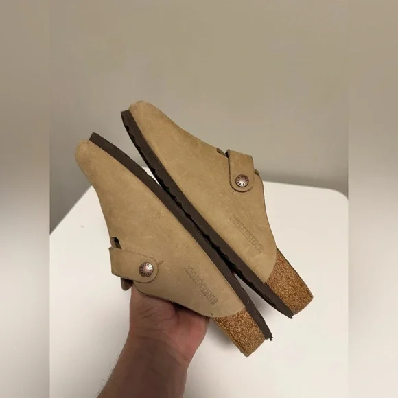 Birkenstock Boston Tobacco Brown Clogs Oiled Leather  Women’s US 9-9.5 EU 40 - Picture 5 of 9